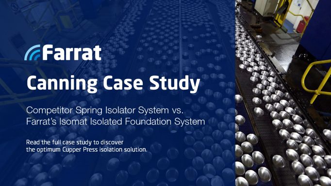 Farrat reduces spoilage and increases productivity of a Cupper Press within a £115M can making facility in Europe