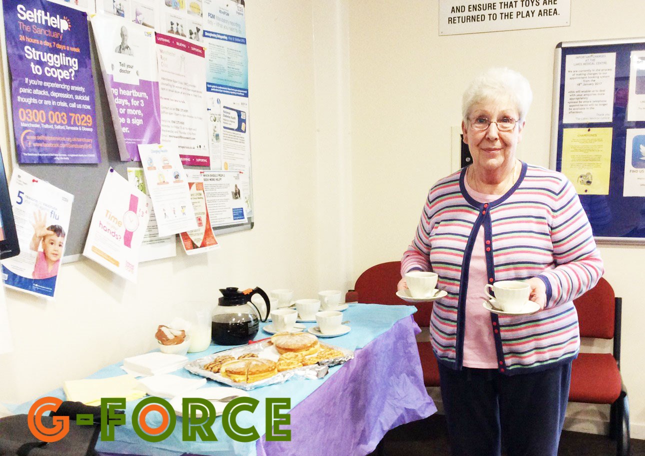 Farrat raise £500 for G-Force Community Charity to help keep local 'Brush and a Brew Club' running