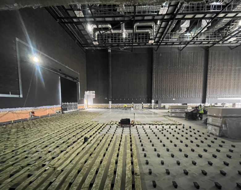 Sound Stage - Acoustic Floating Floor Installation