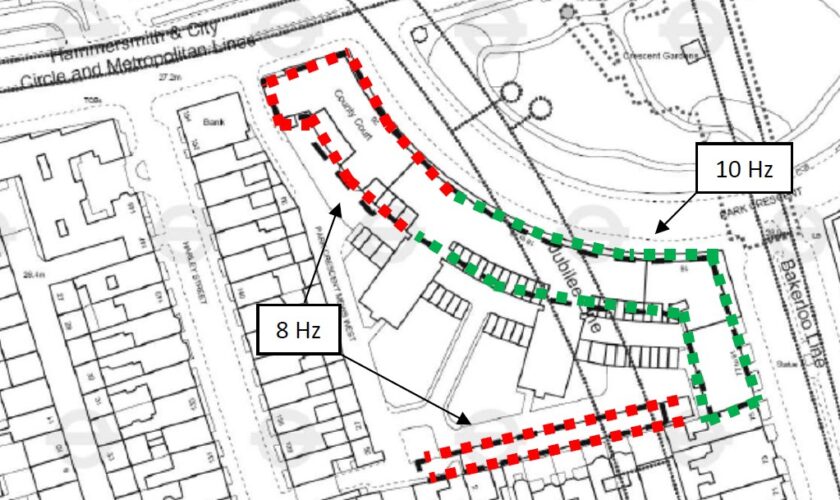 Regents Crescent Groundborne noise mitigation strategy