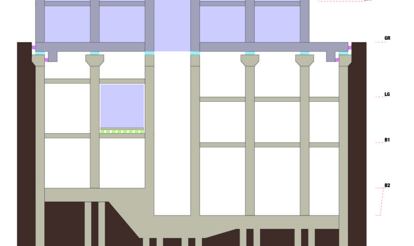 Farrat BVI Schematic - Isolation under GF slab + Box-in-Box